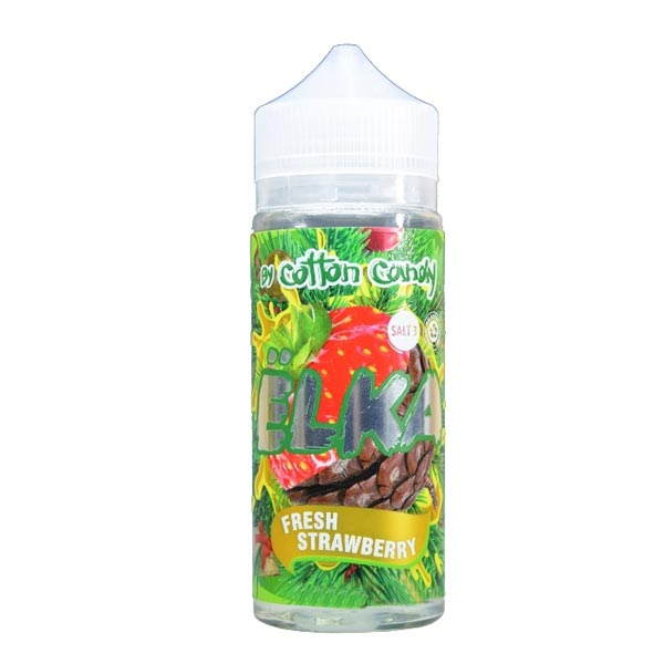 Жидкость Cotton Candy ЁLKA FRESH STRAWBERRY (Хвоя С Мятой И Клубникой) (120 мл, 0 мг/мл) в Магадане