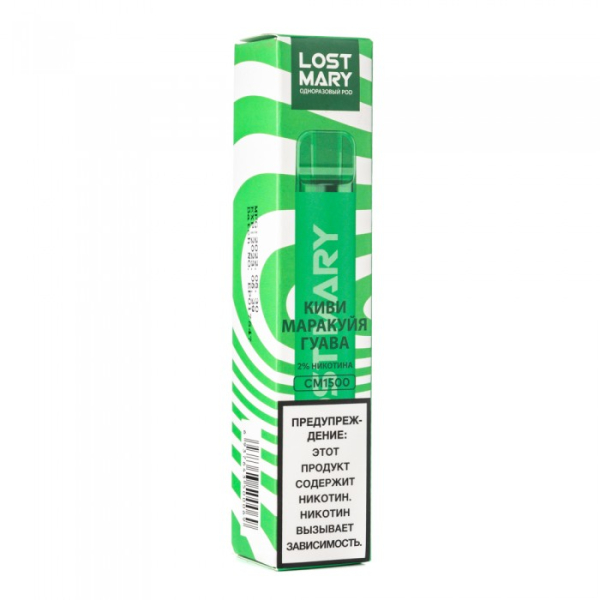 Lost Mary Kiwi Passion Fruit Guava Киви Маракуйя Гуава, 1500 тяг в Магадане