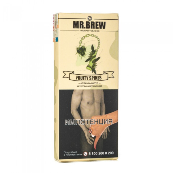 Табак Mr Brew Fruity Spikes (Клубничный сок с кактусом и фейхоа) 40 гр в Магадане