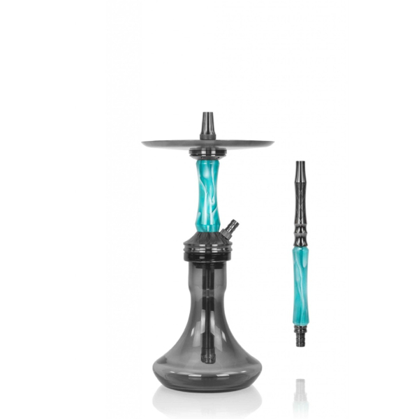 Кальян Ocean Hookah Kaif Small 2 (черный,бирюзовый, 53 см) в Магадане