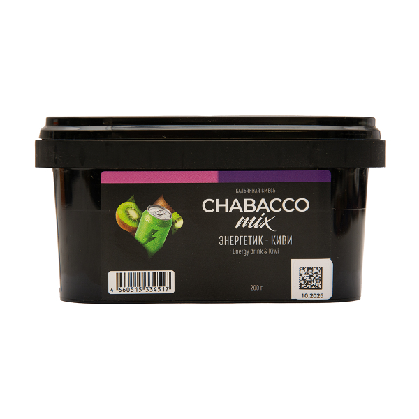 Бестабачная смесь Chabacco Mix Medium Energy Drink & Kiwi 200 грамм в Магадане
