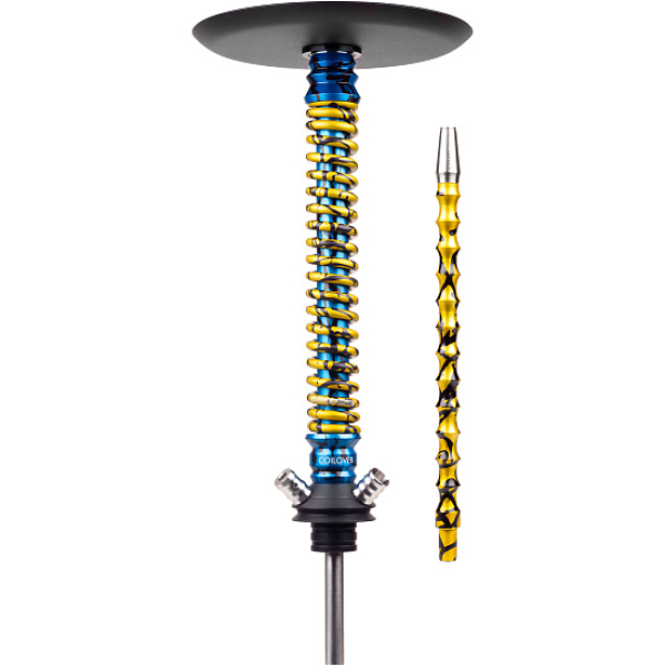 Кальян Mamay Customs Coilover Big Anod Special Blue Splash Gold в Магадане