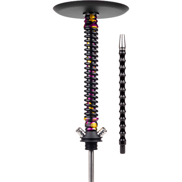 Кальян Mamay Customs Coilover Big Anod Special Purple Gold Camo Черный Глянец в Магадане
